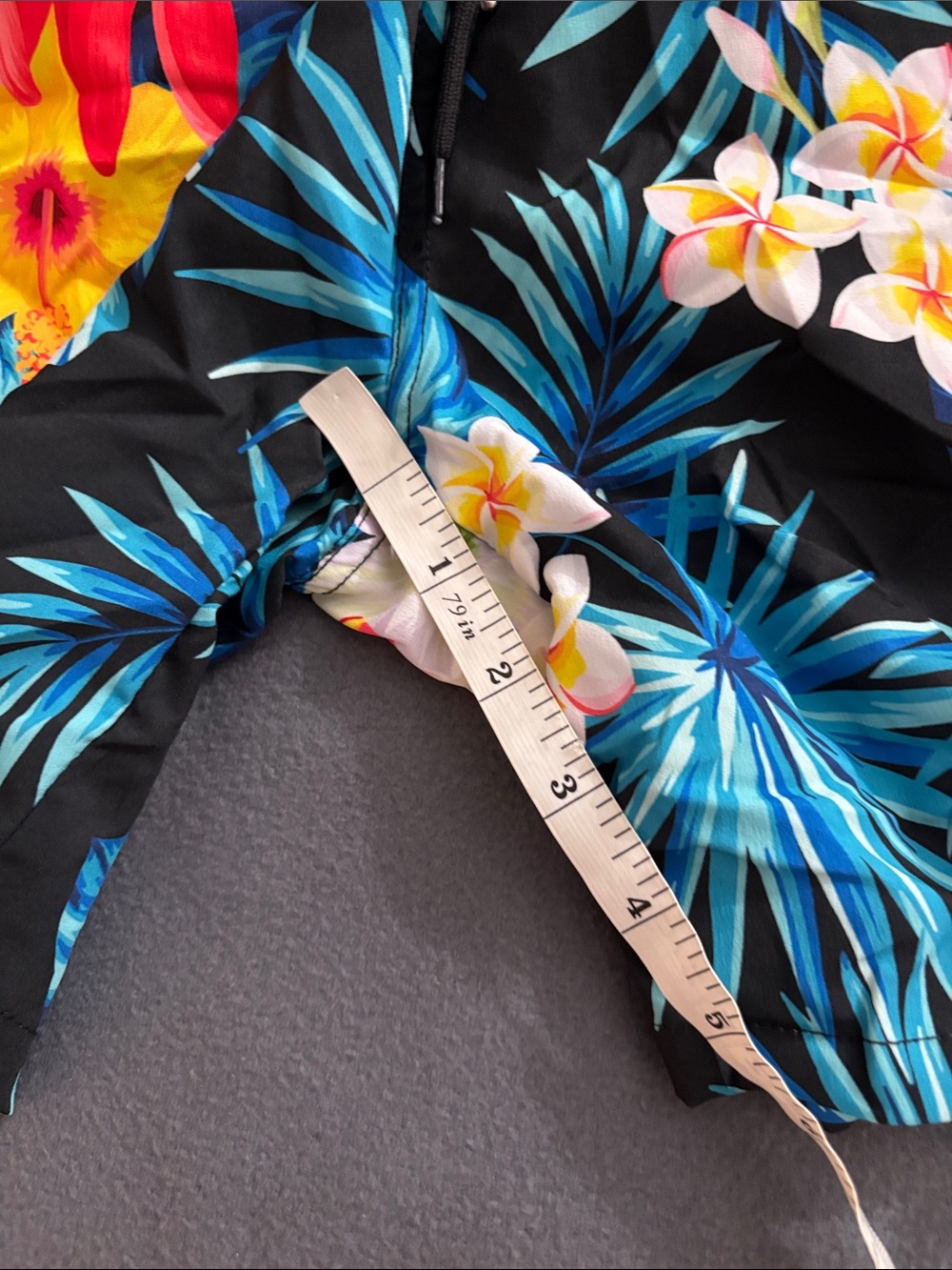 EUOW Tropical Hawaiian Shirt & Swim Trunks Set Floral Men’s XXL NWT - Picture 5 of 13